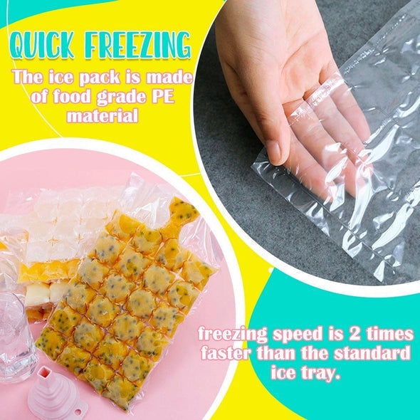 10Pcs/Pack Disposable Ice Making Bag šWith Free Foldable Funnel