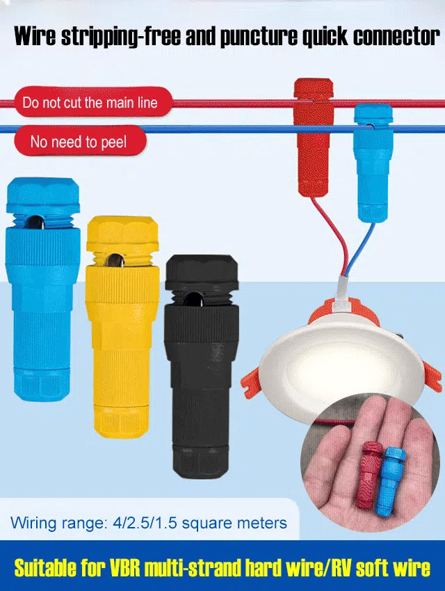 Non-Strip Wire Piercing Quick Connector