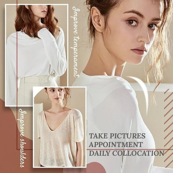 Naturally Silicone -Transparent Anti-slip Shoulder Pads(1 Pair)
