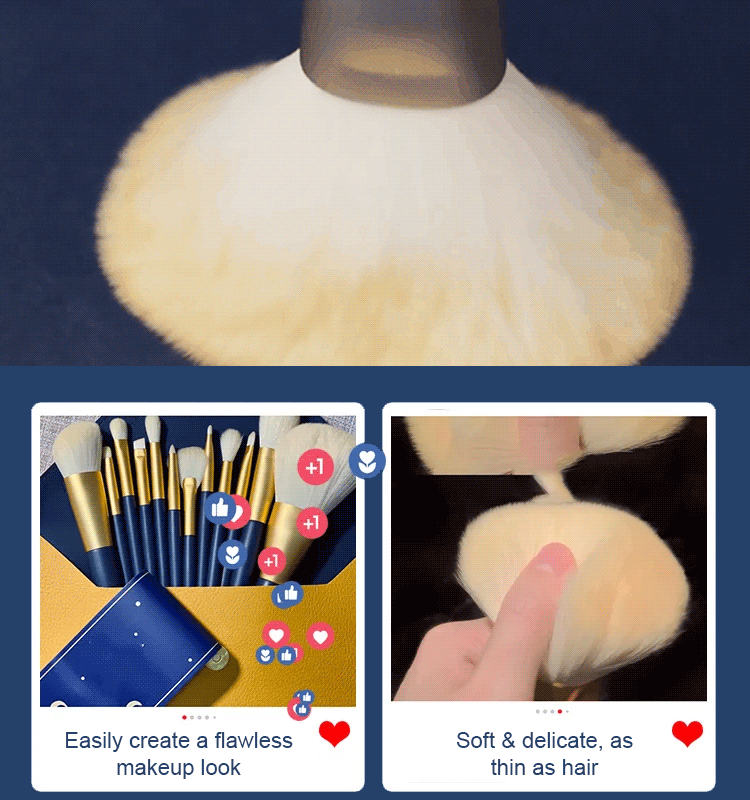 Makeup brush set -- master work