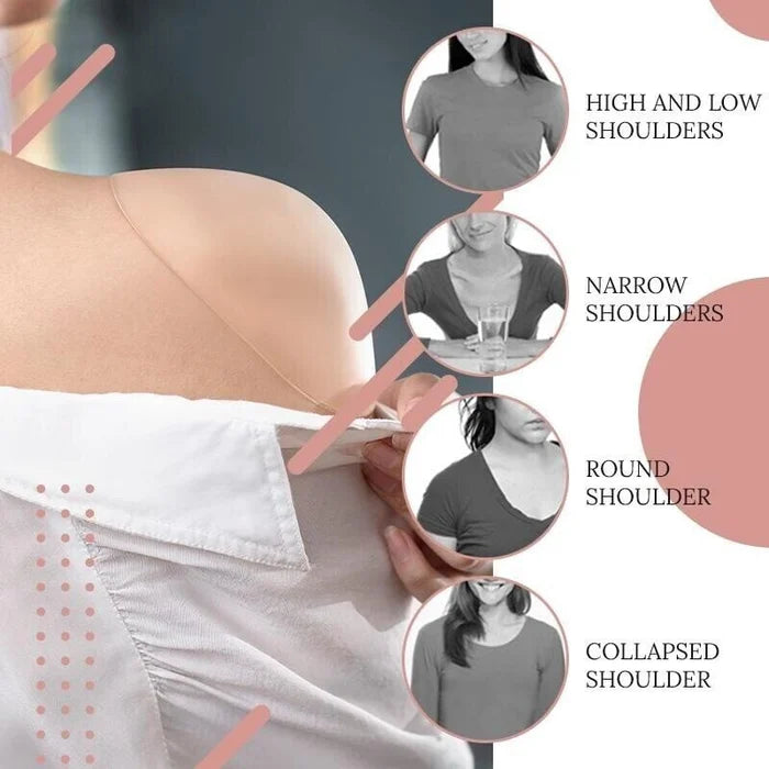 Naturally Silicone -Transparent Anti-slip Shoulder Pads(1 Pair)