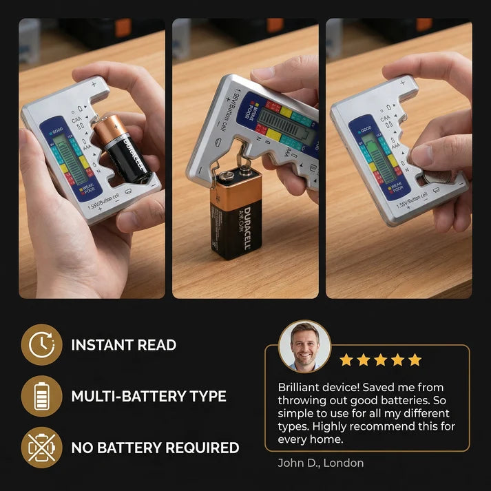 ⚡Battery Tester Makes Your Life Easier