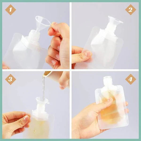 Portable Reusable Squeeze Pouches (6 Pack)