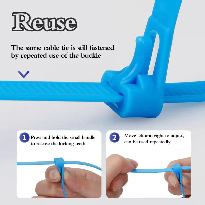 Premium Nylon Cable Wire Ties (🔥100Pcs/Set)