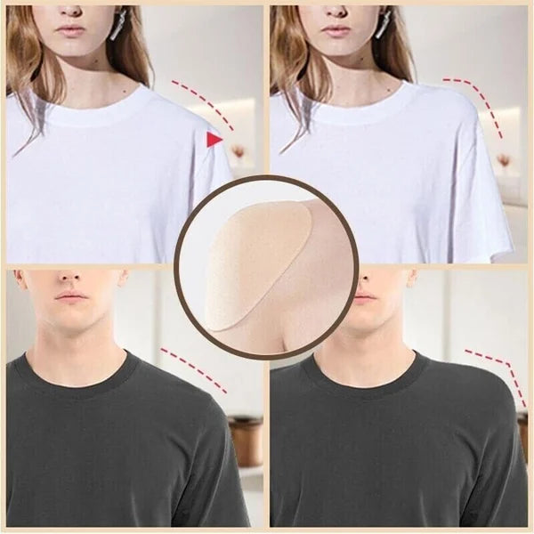 Naturally Silicone -Transparent Anti-slip Shoulder Pads(1 Pair)