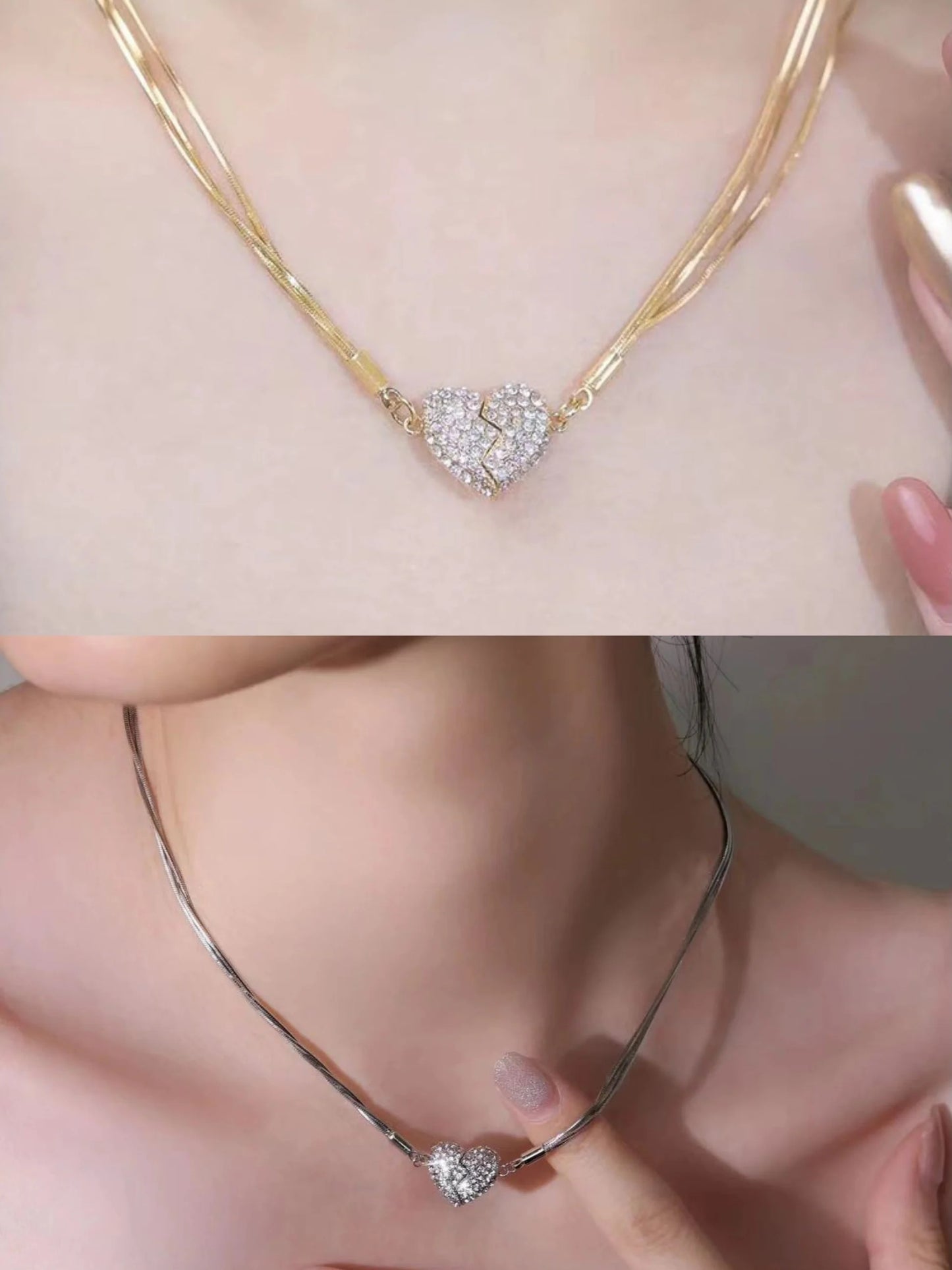 🔥Magnetic Love Patchwork Necklace