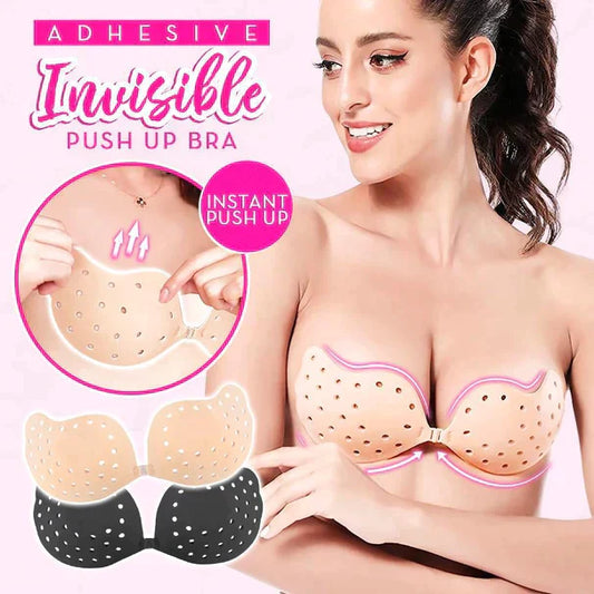 Adhesive Strapless Backless Invisible Push Up Bra