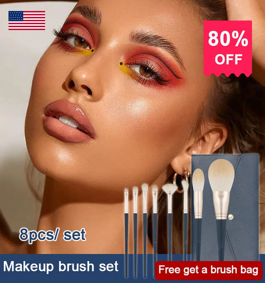 Makeup brush set -- master work