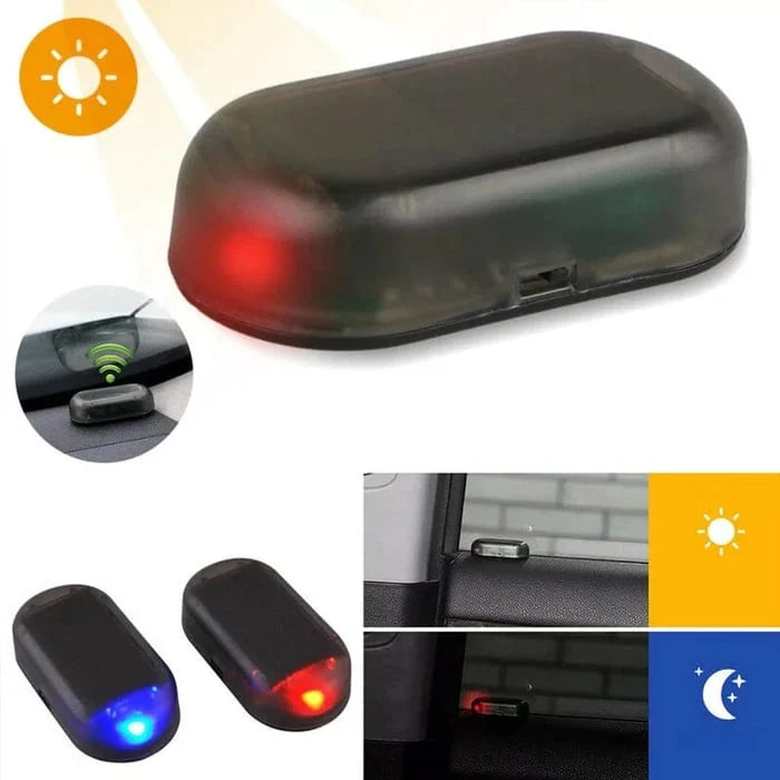 🚨☀️ Solar Car Security Warning Light – Automatic Night Flashing LED