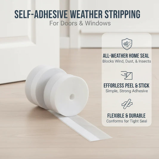 🌡️ Self-Adhesive Weather Stripping – Wind-Proof, Insulates & Easy to Apply 🏠