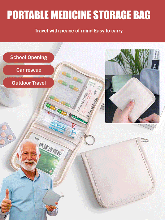 [Travel Essential] Portable Medicine Storage Bag