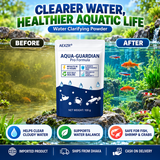 🌿 Crystal Clarity Without Harsh Chemicals. Safe for Fish, Shrimp, Crabs & Shellfish. Limited Offer!