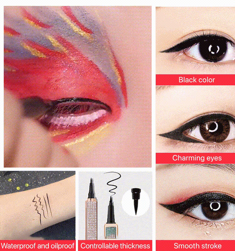 Multi-purpose self-adhesive eyeliner pen