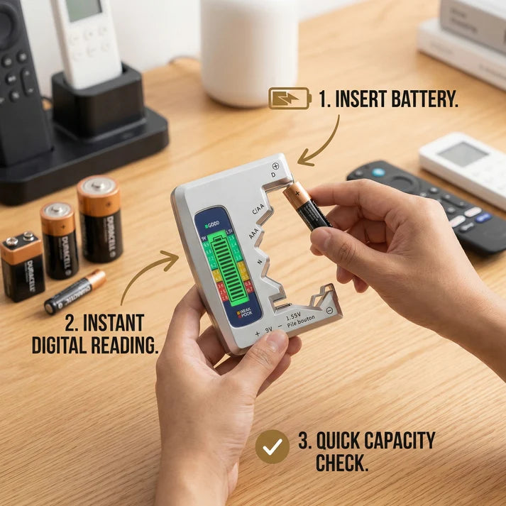 ⚡Battery Tester Makes Your Life Easier