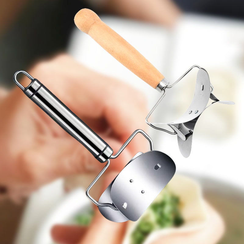 🥟🛡️ Stainless Dumpling Mold – Non-Stick, Easy Clean, Dough Cutter – Shape Like a Pro! 🌟
