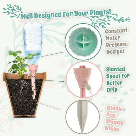 Adjustable Self Watering Plant Spikes（2Pcs）