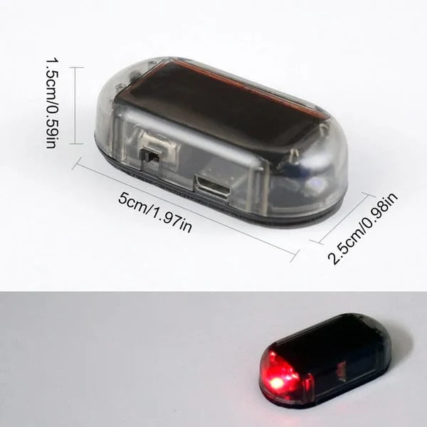 🚨☀️ Solar Car Security Warning Light – Automatic Night Flashing LED
