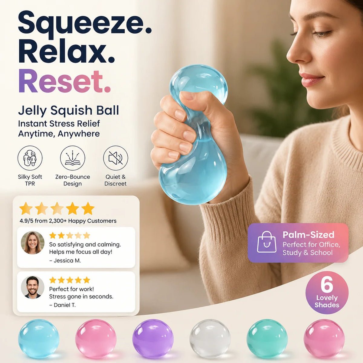💯🥳2026 HOT SALE🥳✨Stress Relief Squishy Toy Ball