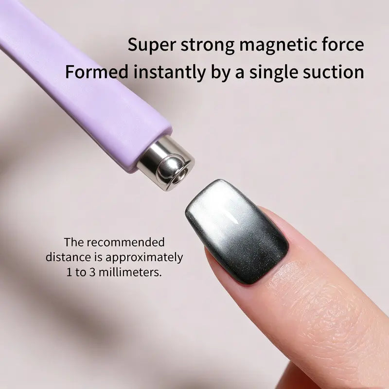 8 in 1 Purple Cat Eye Nail Art Magnet
