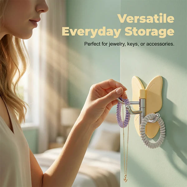 Rotatable Butterfly Wall Hook