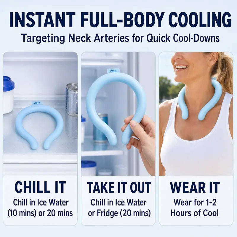 Reusable PCM Material Summer Cooling Neck Ring