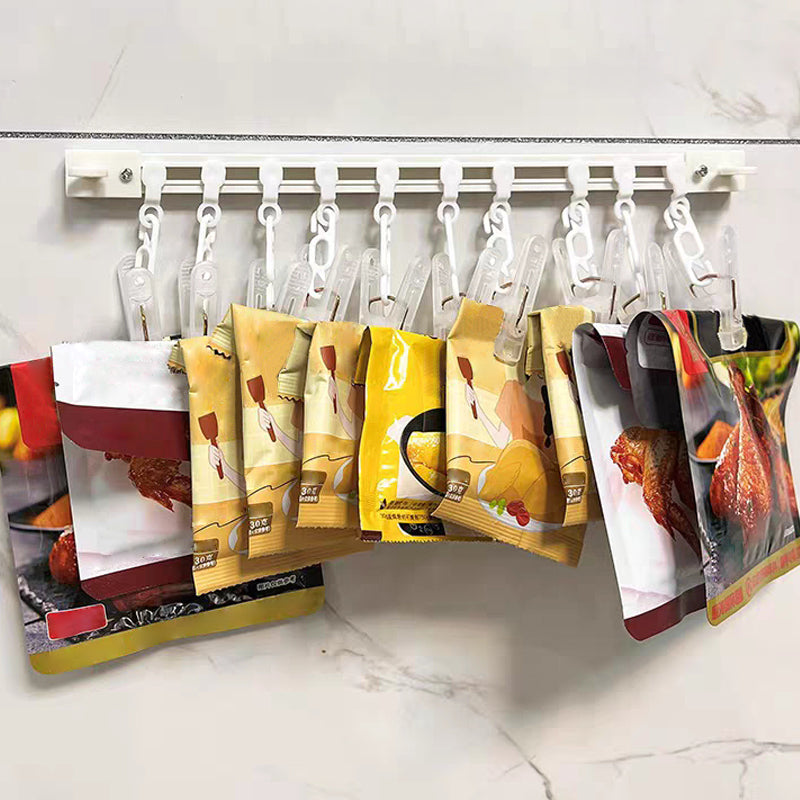 No-Drill Slidable Track Organizer Hooks