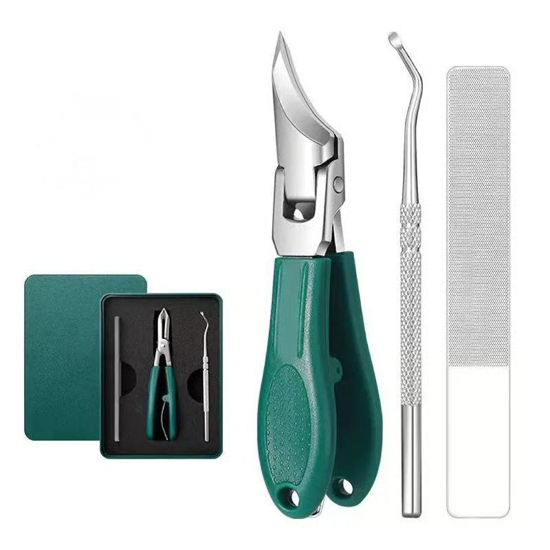 ✂️ Precision Nail Care 3-Piece Set | Curved Blade Prevents Splitting