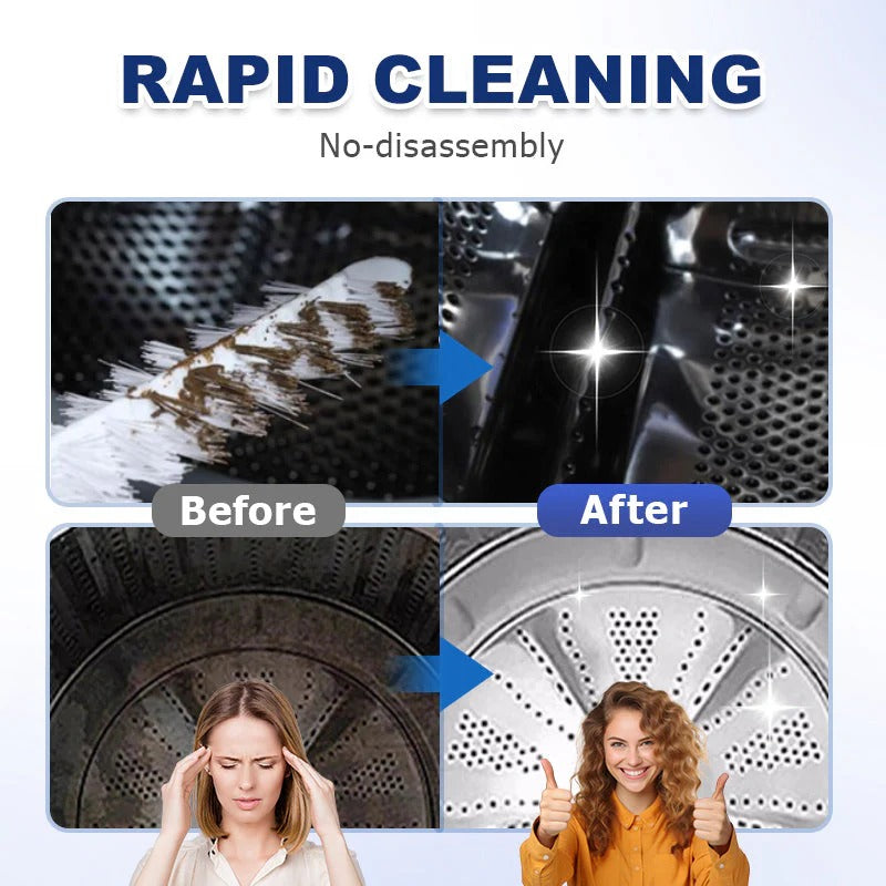 🧼360° Rotating Washing Machine Cleaner! Reach Every Moldy Corner🌀🚿