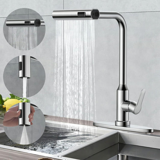 3 in 1 Waterfall Kitchen Faucet