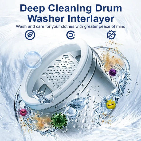 🧼360° Rotating Washing Machine Cleaner! Reach Every Moldy Corner🌀🚿