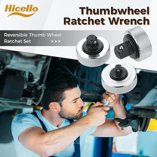 🔧3PCS Thumb Ratchet Wrench