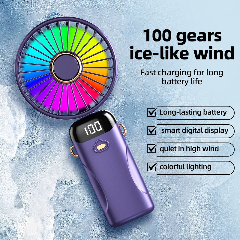 N20 Portable Hanheld Fan Rechargeable LED Fan